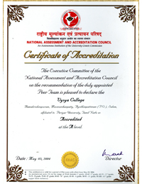 NAAC CERTIFICATE